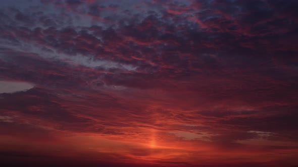 Red Clouds Sunset