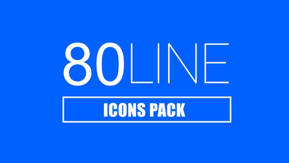 80 Line Icons Pack