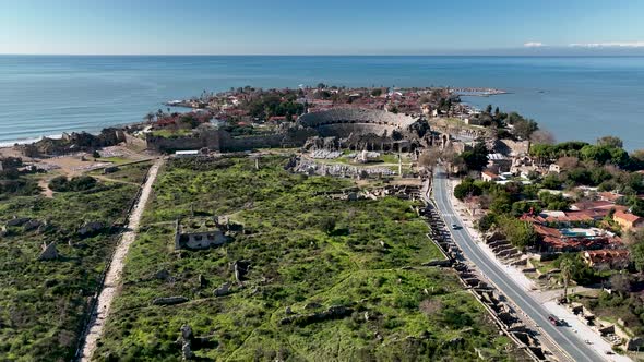 Aerial Footage of the Antique Theater