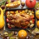Roasted Chicken or Turkey Garnished with Pumpkins Pepper and Potatoes - VideoHive Item for Sale