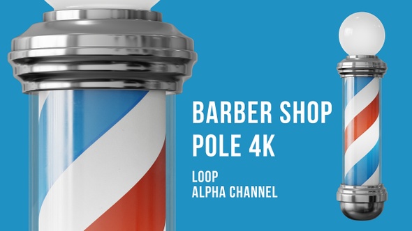 Barber Shop Pole 4k