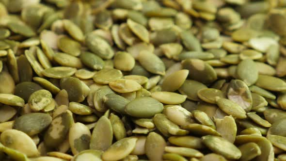 Pumpkin Seed Background. Closeup. Nobody