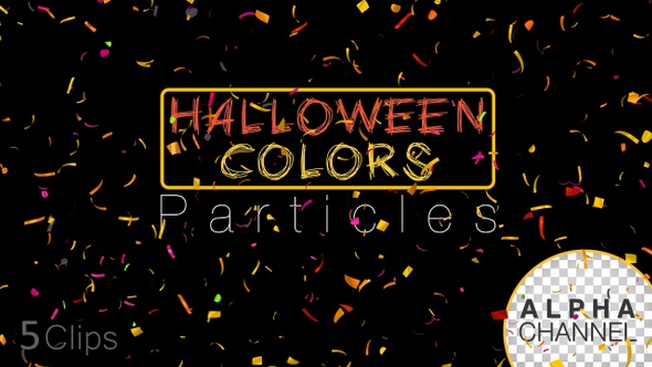 Halloween Celebration Confetti Particles