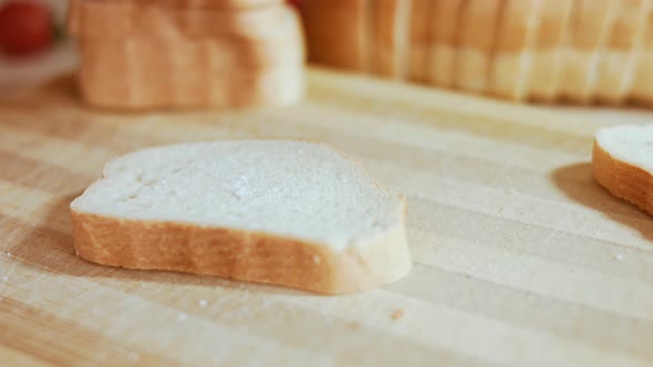 Brown Bread Cut in Slices