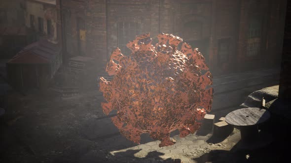 Coronavirus COVID 19 Quarantine on Empty City Streets alt