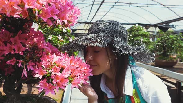 Japanese florist at work