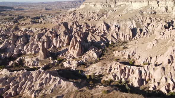 Cappadocia Landscape Aerial View. Turkey. Goreme National Park