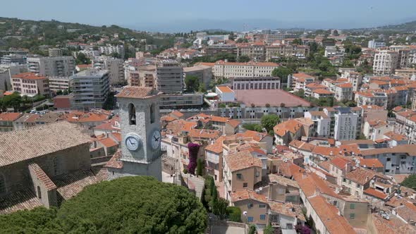 Aerial view of Notre Dame d'Esperance (Our Lady of Hope) church in Cannes