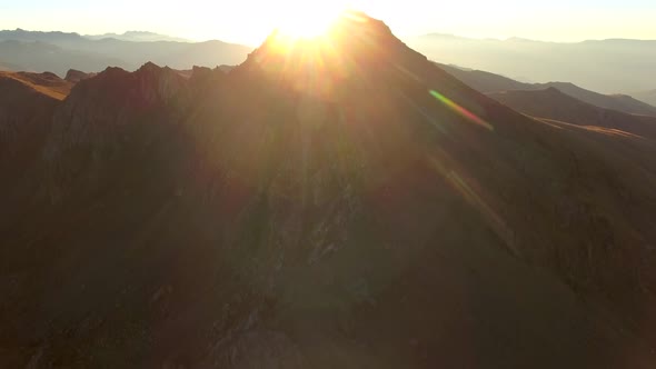 Sunrise on the Mountain Peak