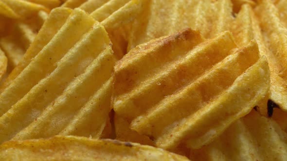 Rotation Fluted Potato Chips With Spices