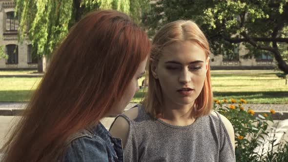 Two Girls Having a Talk