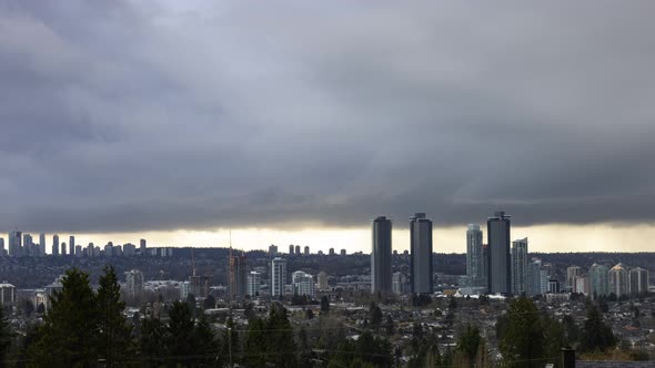 Time Lapse of Burnaby Vancouver British Columbia Canada