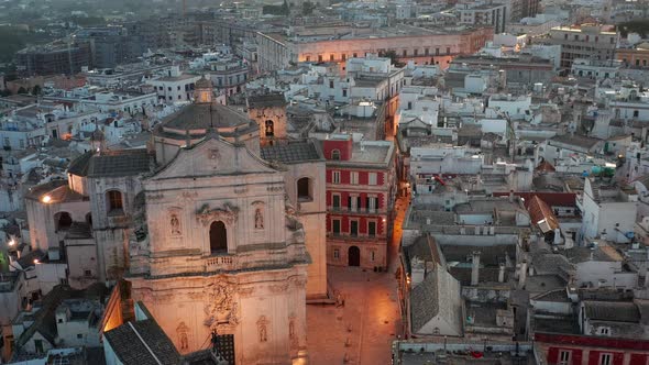 Aerial view of Martina Franca