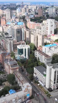 Kyiv Ukraine Aerial View of the City