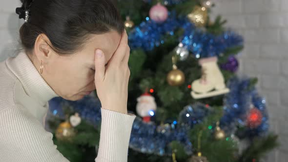 Lady Spend Time Alone at Christmas