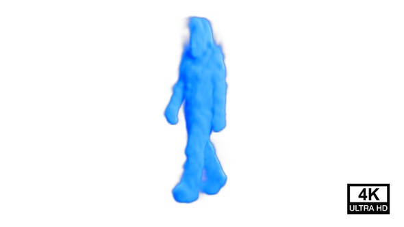 Walking Blue Color Smoke Man alt