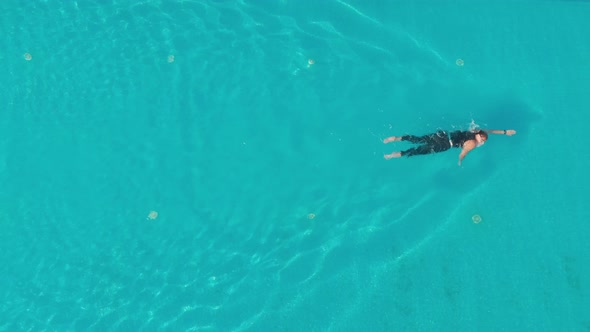 Swimming Training in the Pool.