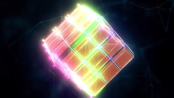 Abstract Rubics Cube Hd