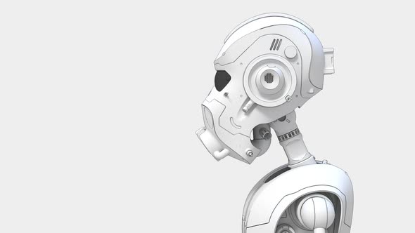 funny robot in the background alt