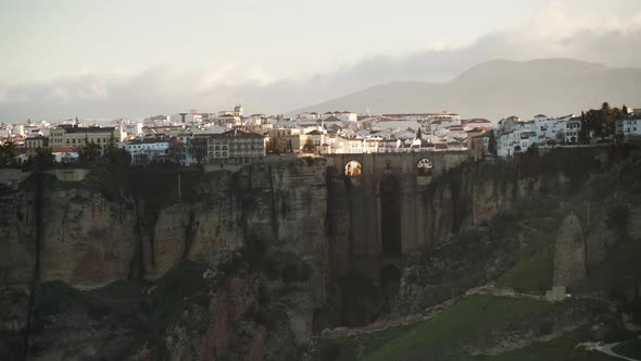 Clouds Over Ronda Valley, Spain. Timelapse