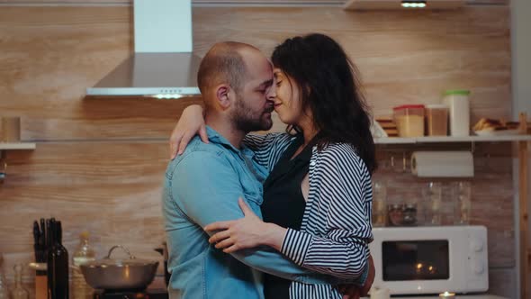 Romantic Dance During Dinner