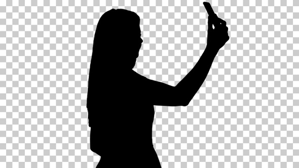 Silhouette woman, Alpha Channel