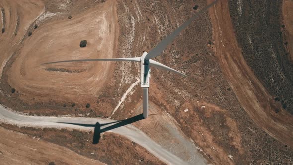 Aerial Wind Power Turbines Generating Clean Renewable Alternative Energy