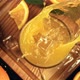 Ice Cubes Fall Into Orange Juice with Splashes - VideoHive Item for Sale