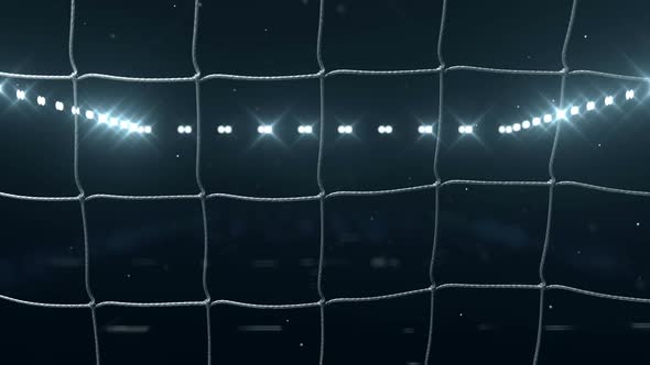 Football Net With Lights Loop