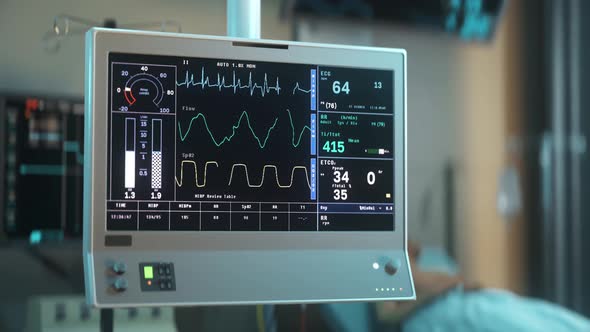 Monitoring system detecting the stable breathing from the emergency patient alt
