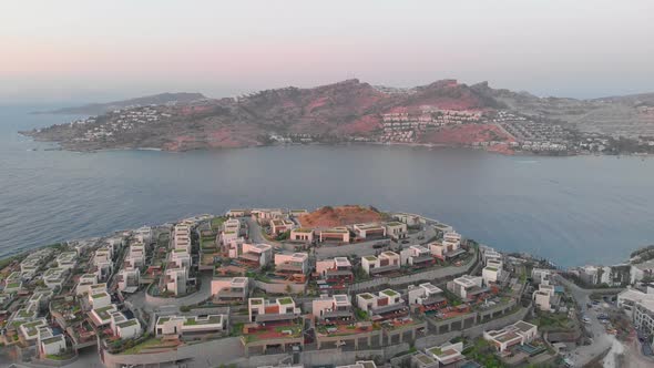 Island With Residential Buildings
