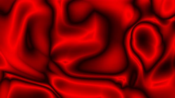 Abstract Red Smooth Liquid Motion Background