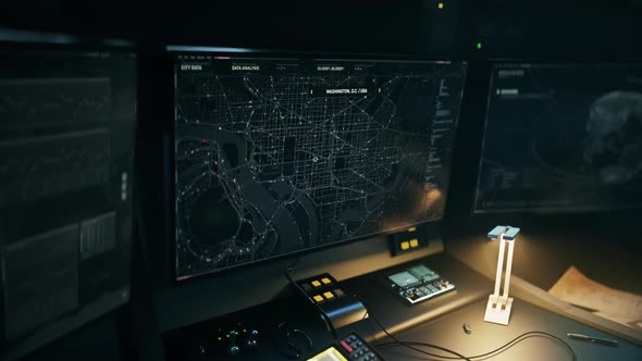 Satellite scanner identifies the gps signal location of the stolen vehicle alt