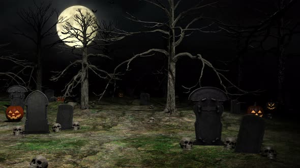 Halloween Graveyard 4k alt