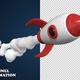 Cartoon Rocket Flying 03 - VideoHive Item for Sale