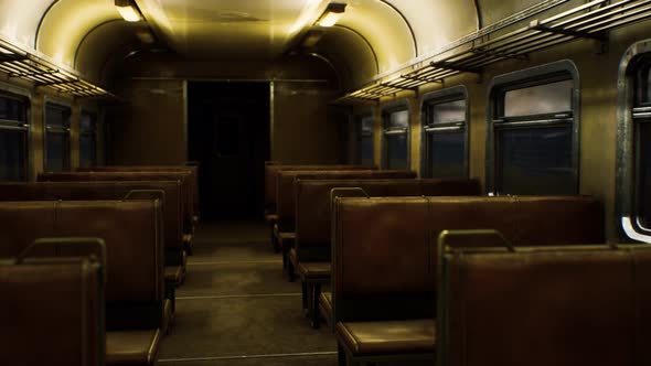 Interior of Old Soviet Electric Train