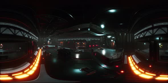 Vr360 View of Spaceship Interior