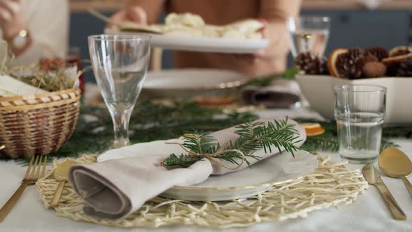 Tradition of Polish Christmas -empty plate for uninvited guest.