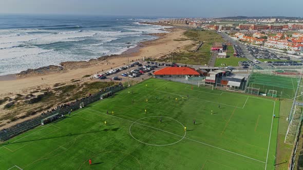 Football Stadium on Beach