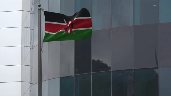 Kenya Flag Background 4K