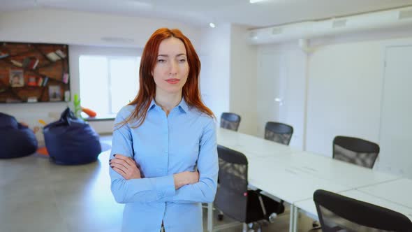 Beautiful Female CEO in Her Office