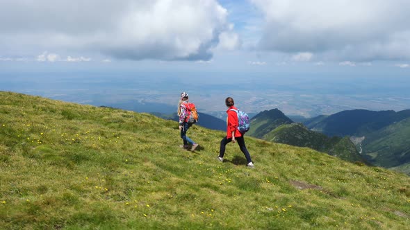 Children Hiking At The Mountains 4 alt