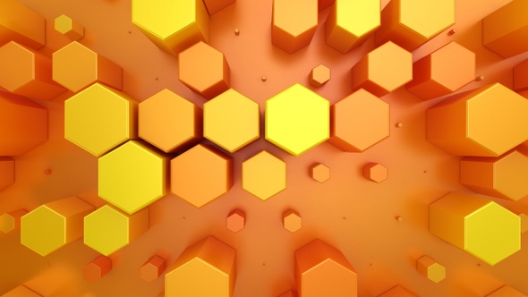 Background of Animated Hexagons