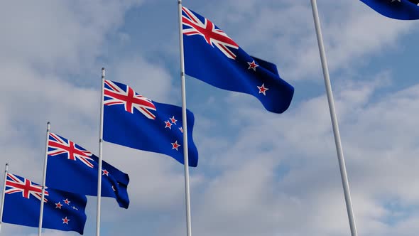 New Zealand Flag on the Operating Chipset circuit board