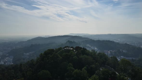 Aerial Shot The City of Lviv