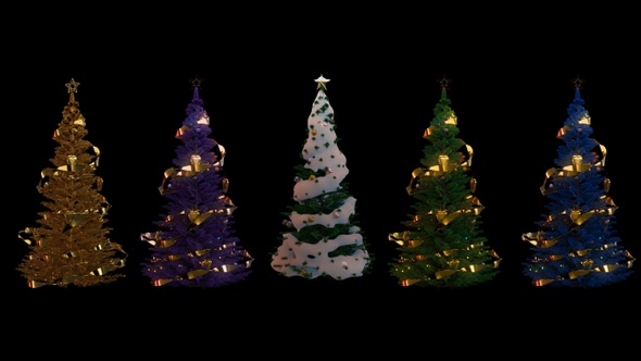 Christmas Trees Seamless Loop