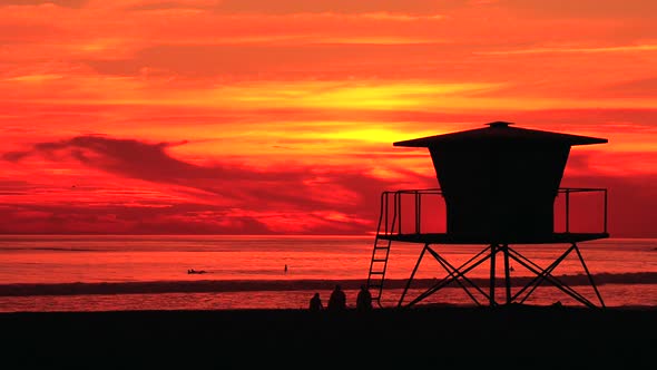 California Beach Sunset