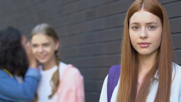 Teen Classmates Laughing at Ginger Girl, Spreading Malicious Rumors, Bullying