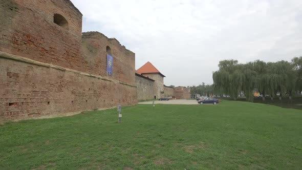 The Fagaras fortress exterior walls