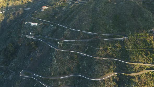 Incredible Mountain Roads on Spanish Volcanic Island of Tenerife